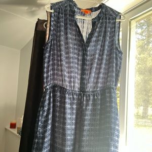 Blue see through dress/cover large